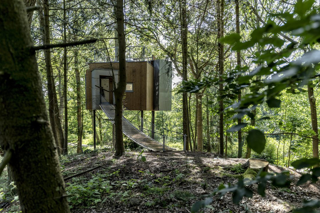 Treetop Hotel Lovtag: sleeping in the trees of a small, picturesque Danish forest