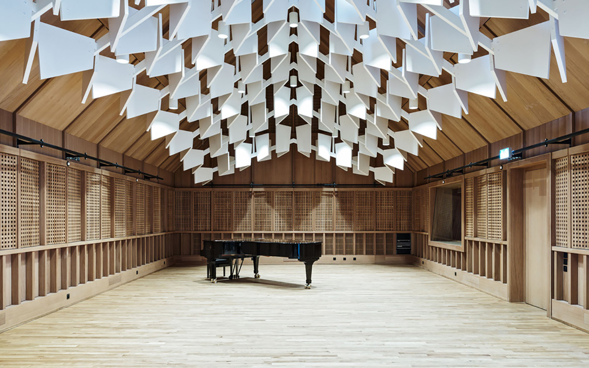Jazz Campus in Switzerland. A combination of musical improvisation and architectural planning in a single body