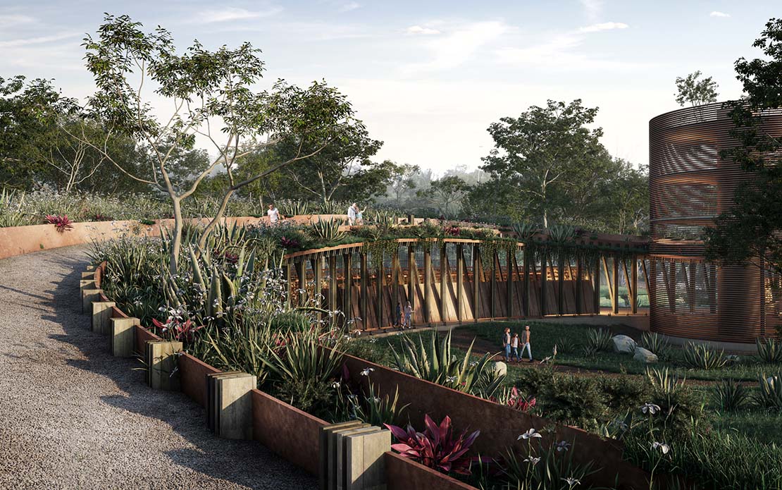 Centre de culture environnementale de Mexico City : ses innombrables microcosmes reflétés dans un jardin