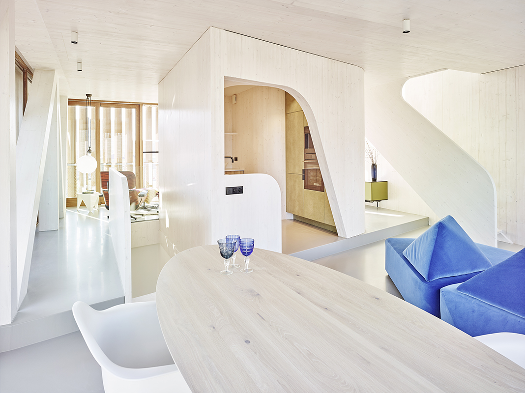 design-building-residence-complex-slats-wood-organic-innovation-construction-nature-sun-movement
