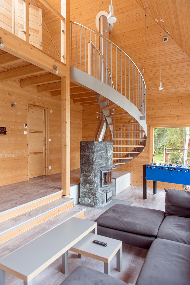Casa en el bosque con observatorio