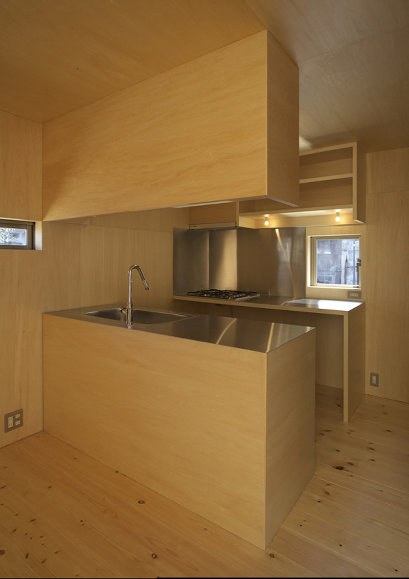 House in different shades of wood