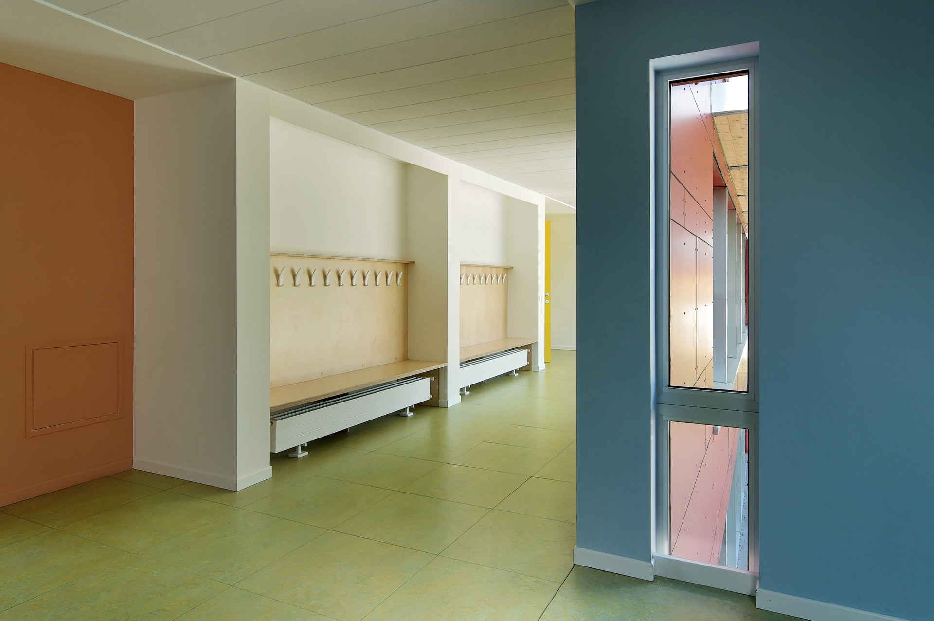 Vidriera para una escuela primaria