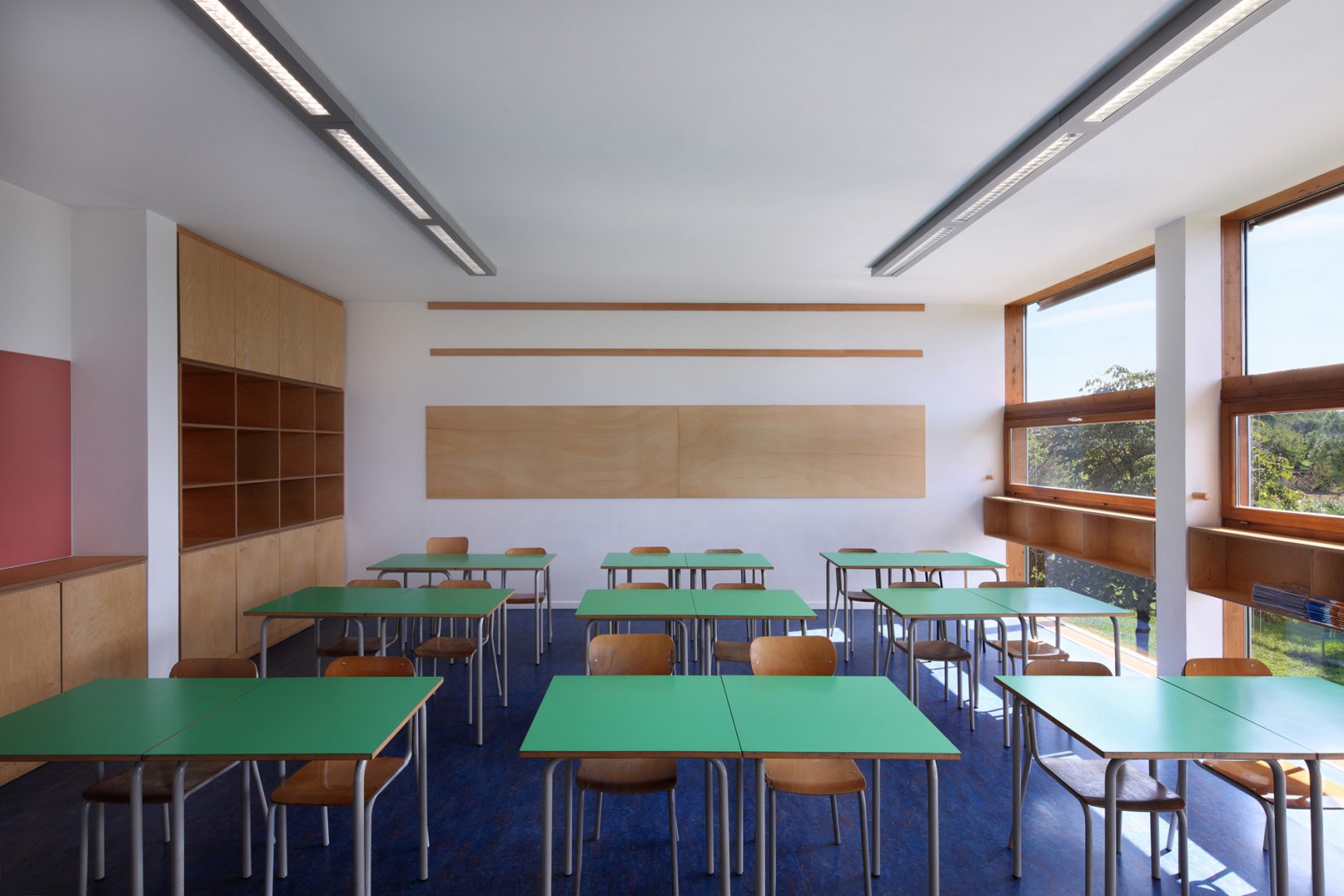 Vidriera para una escuela primaria