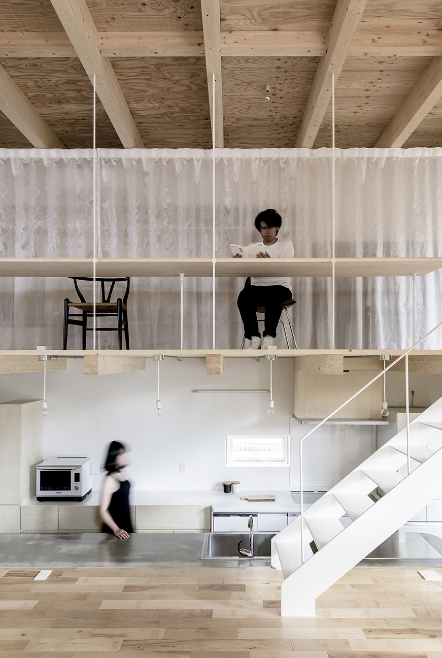 Casa de madera con listones horizontales