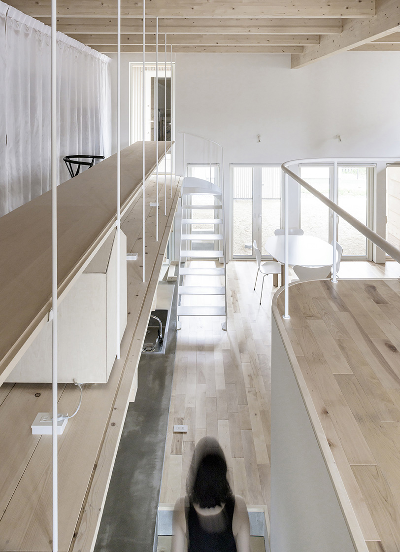 Casa de madera con listones horizontales
