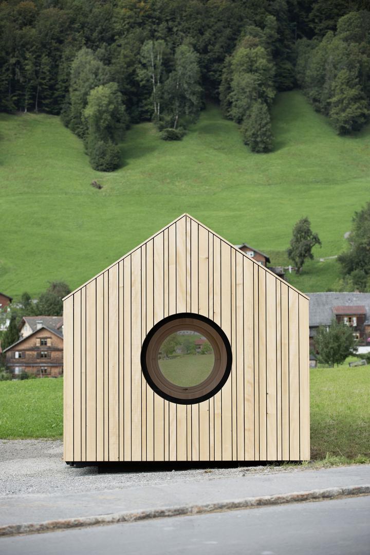 Fir and oak pavilion