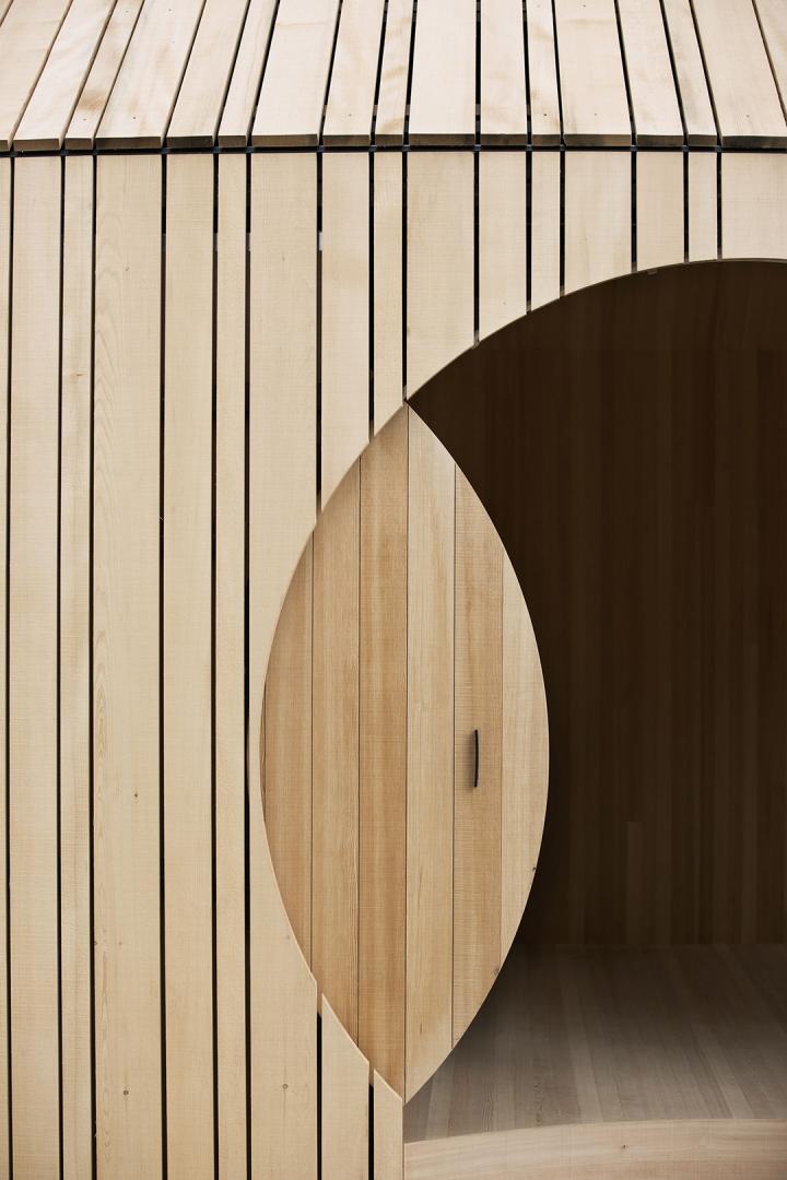 Fir and oak pavilion