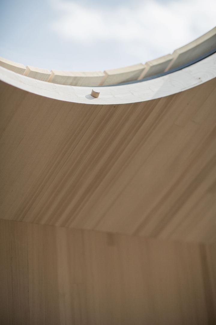 Fir and oak pavilion