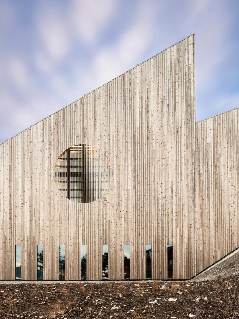 Iglesia noruega de tablones.