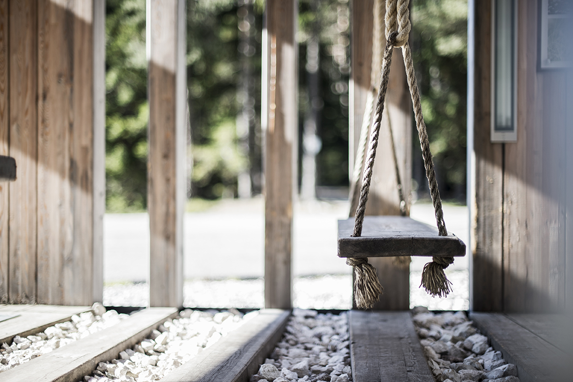 Wooden swing