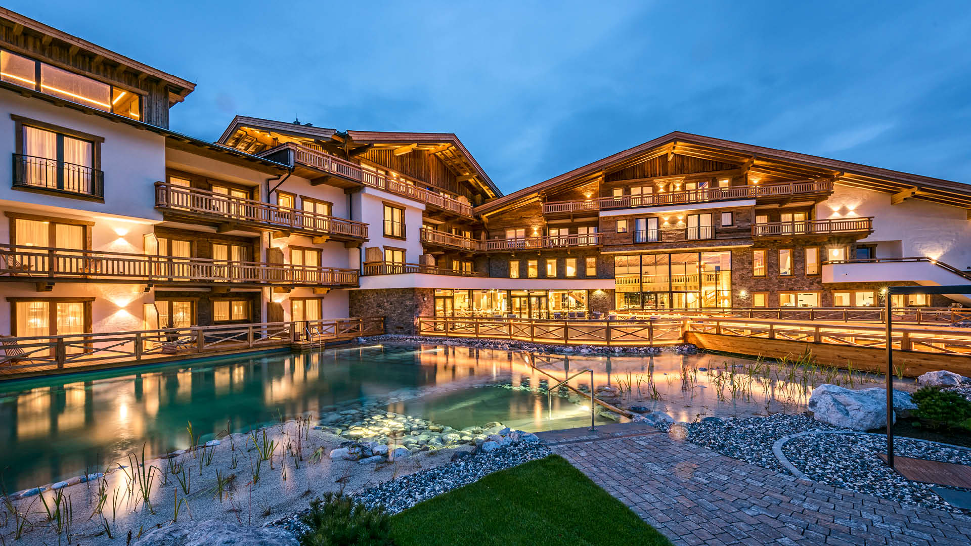 Luxury resort on the Alps