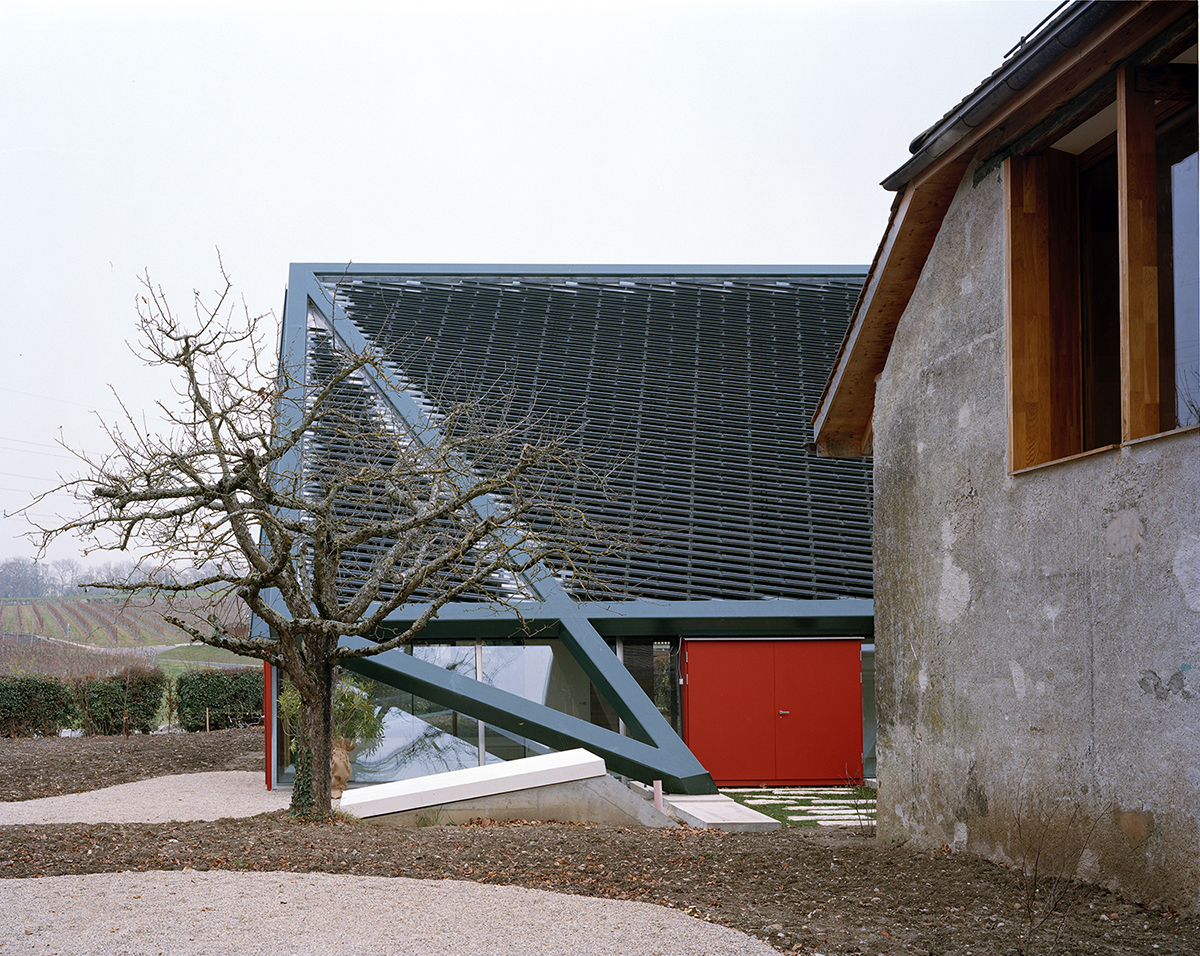 old granary and contemporary architecture