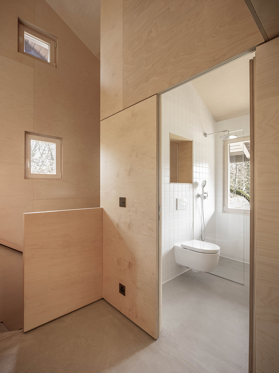 Kitchen and interior in birch wood