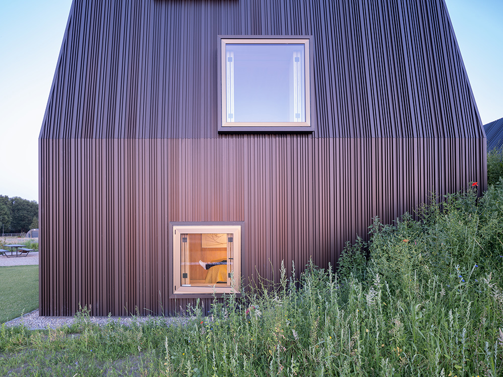 Country villa with aluminum cladding
