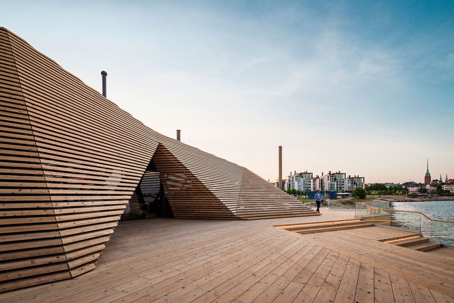 Sauna e auditorium lungomare