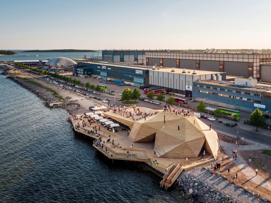 Sauna e auditorium lungomare