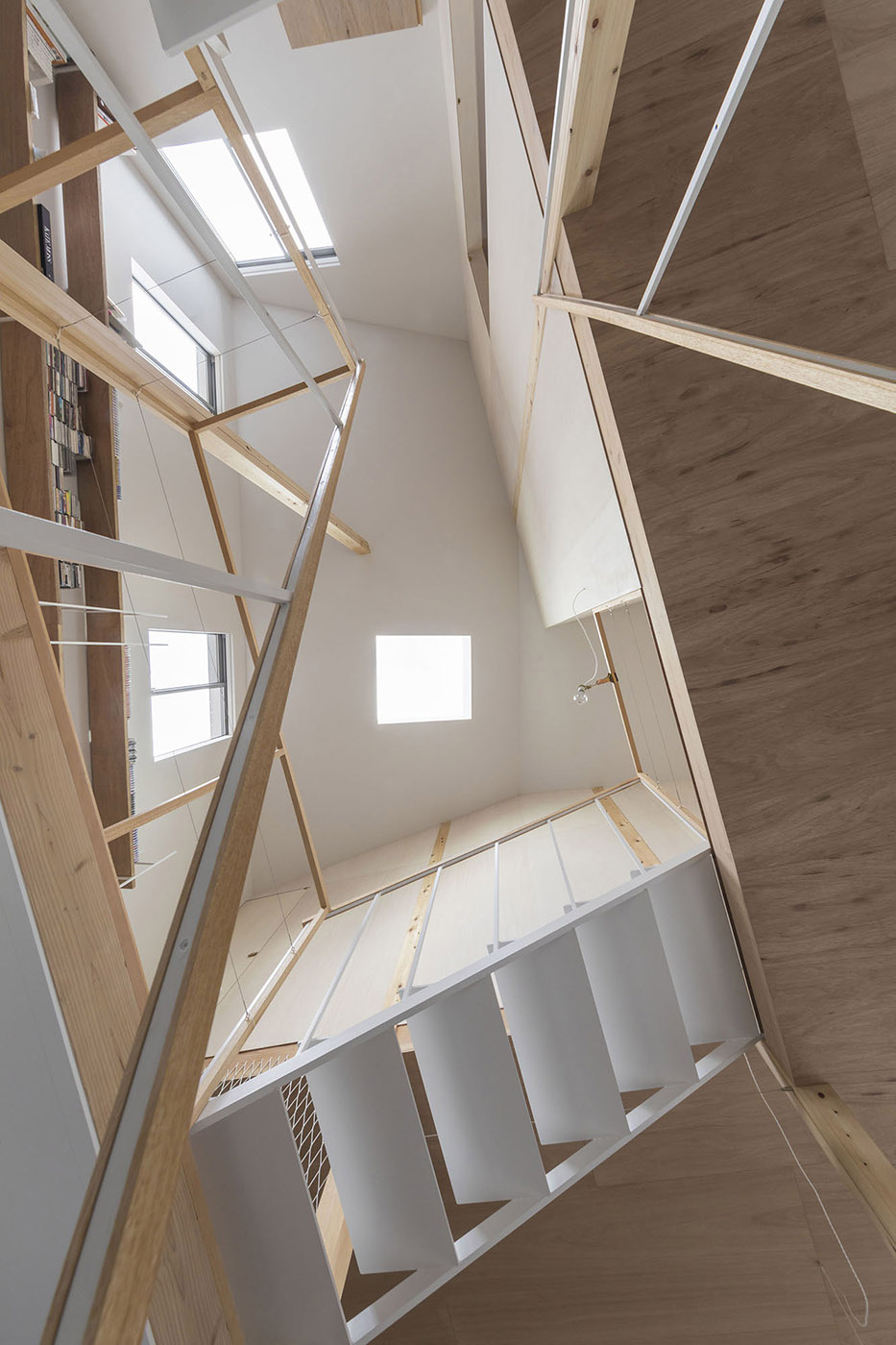 Interior in bright wood