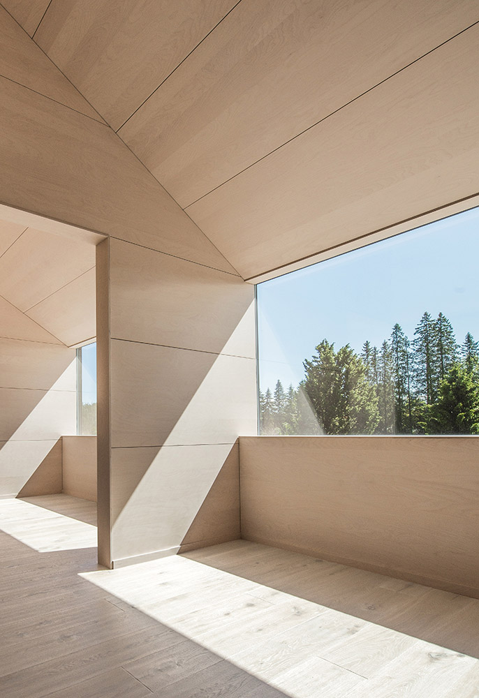 Interno abitazione in legno