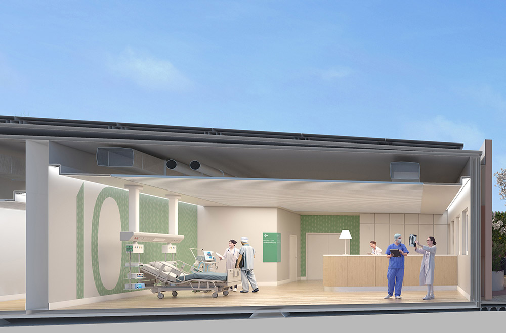 Ospedale modulare in legno