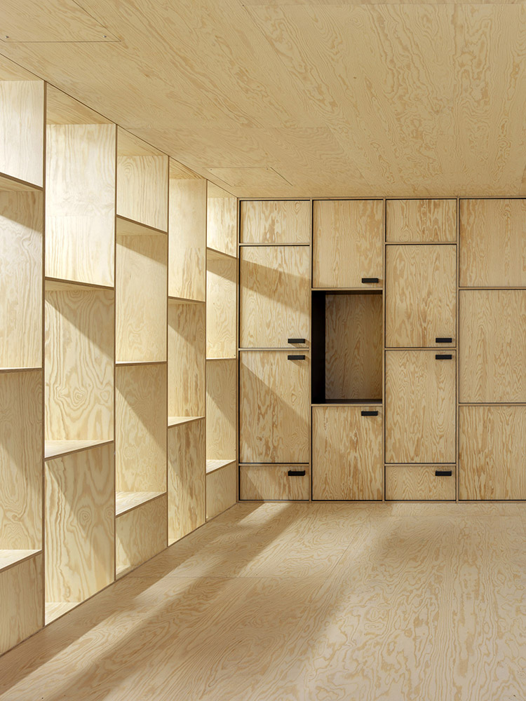 Nursing home with wooden walls