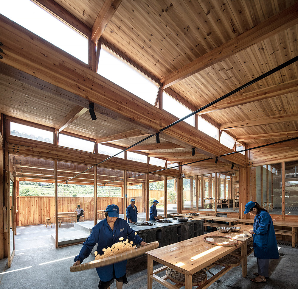 internal tofu production space
