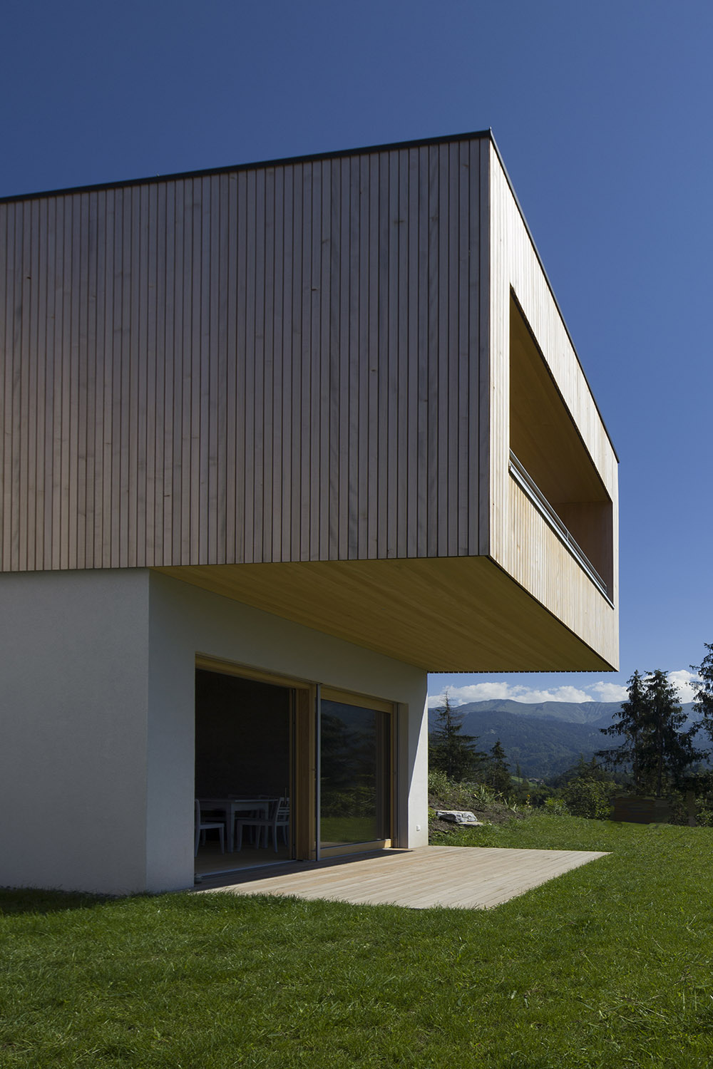 Wooden house in a small Austrian municipality