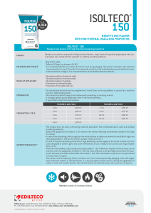 ISOLTECO 150 - technical data sheet