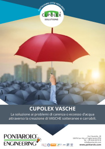 CUPOLEX VASCHE-Scheda Prodotto