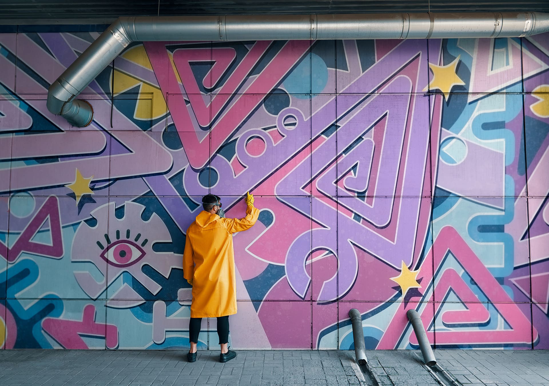 Example of Street Art and installations