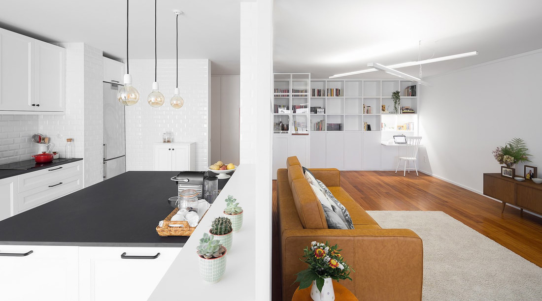 Revised internal structure of a flat. Increased visual communication ...
