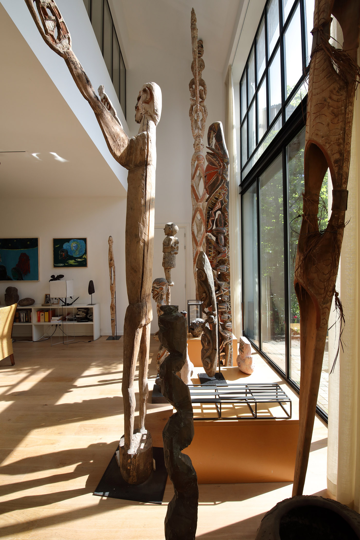 In the space of The Art Collector, architecture follows art