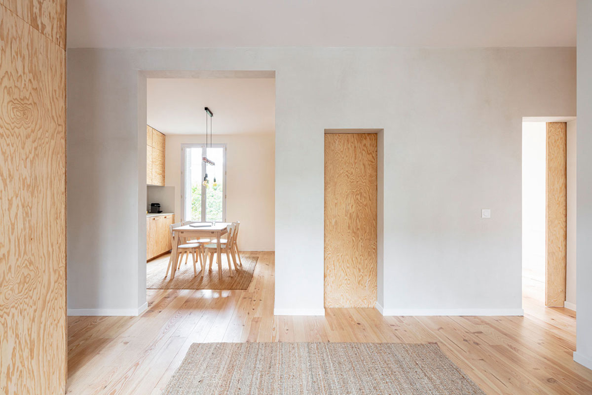 A super space optimization with a flexible layout. RENOVATING Michelet apartment in Paris