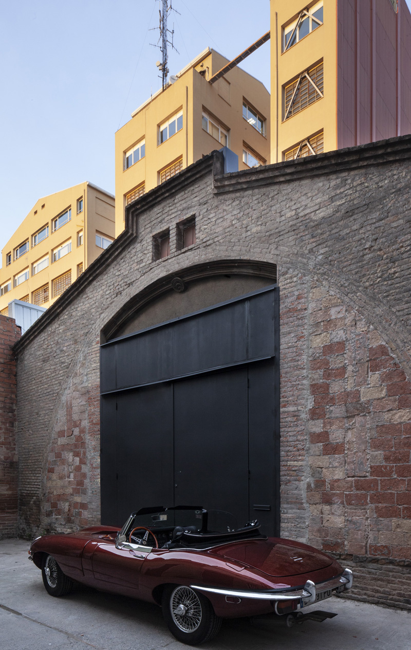 factory warehouse and vintage machine