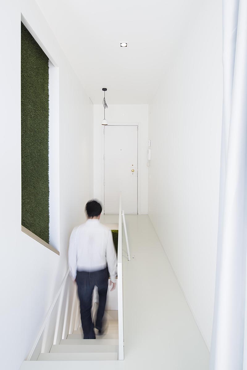 Blank interior staircase