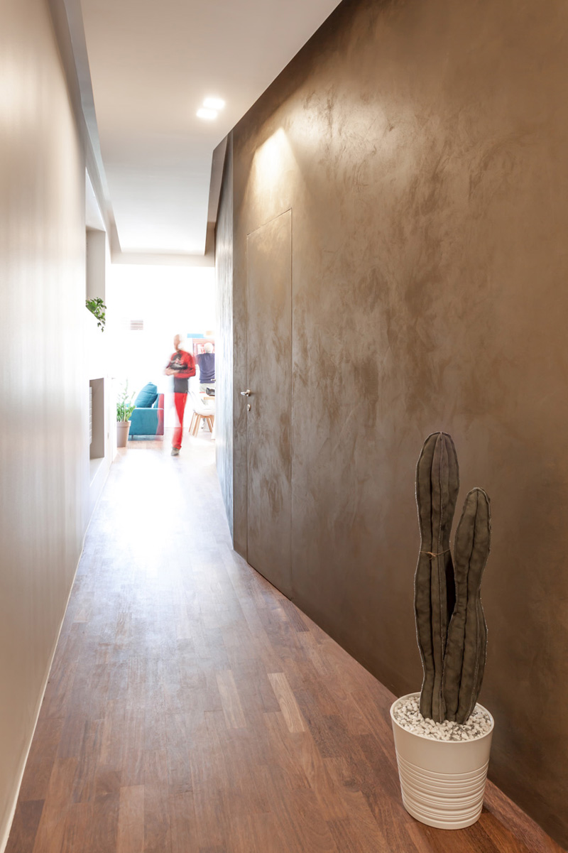 corridoio ingresso verso open space living