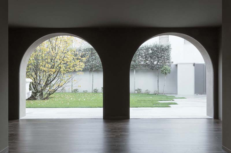 The arches and the new rectangular glass openings