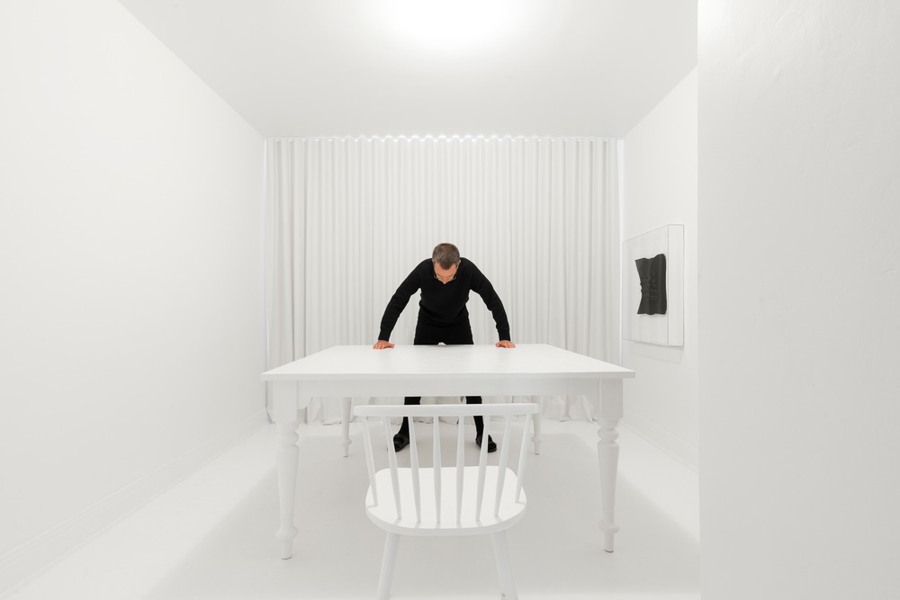 Interior of the cottage in total white