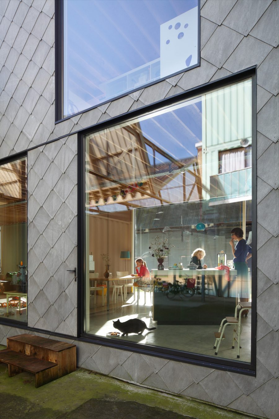 Covered courtyard of a dwelling