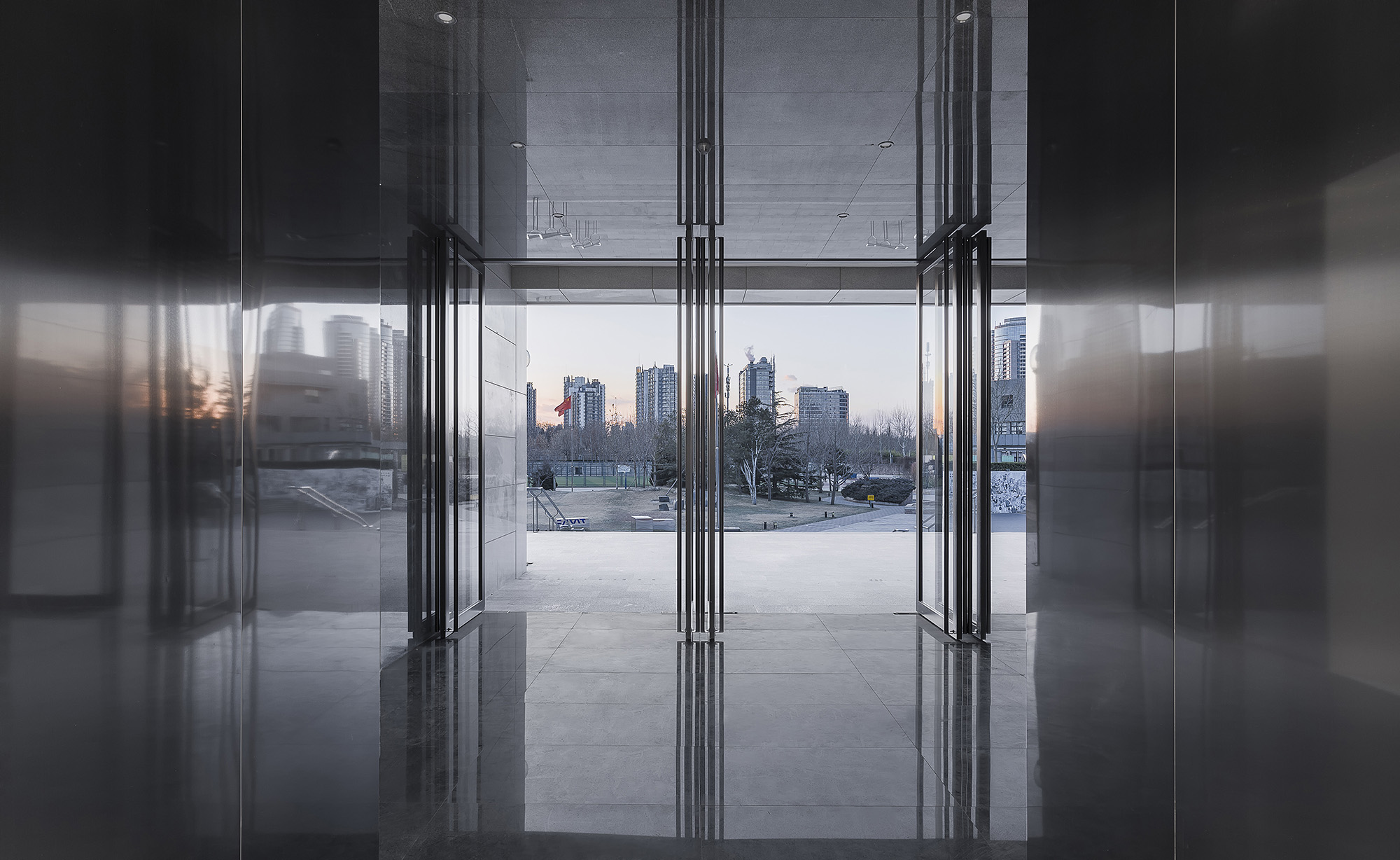 Ingressa accademia con vista sulla città
