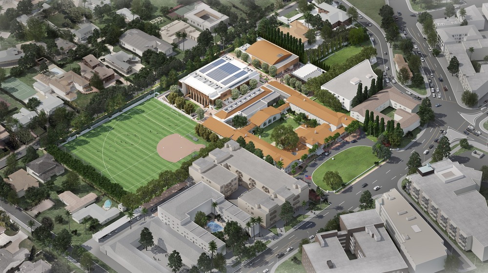 Campo verde di un campus