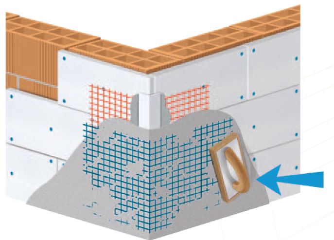 Posa in opera del sistema di isolamento a cappotto FerriTherm