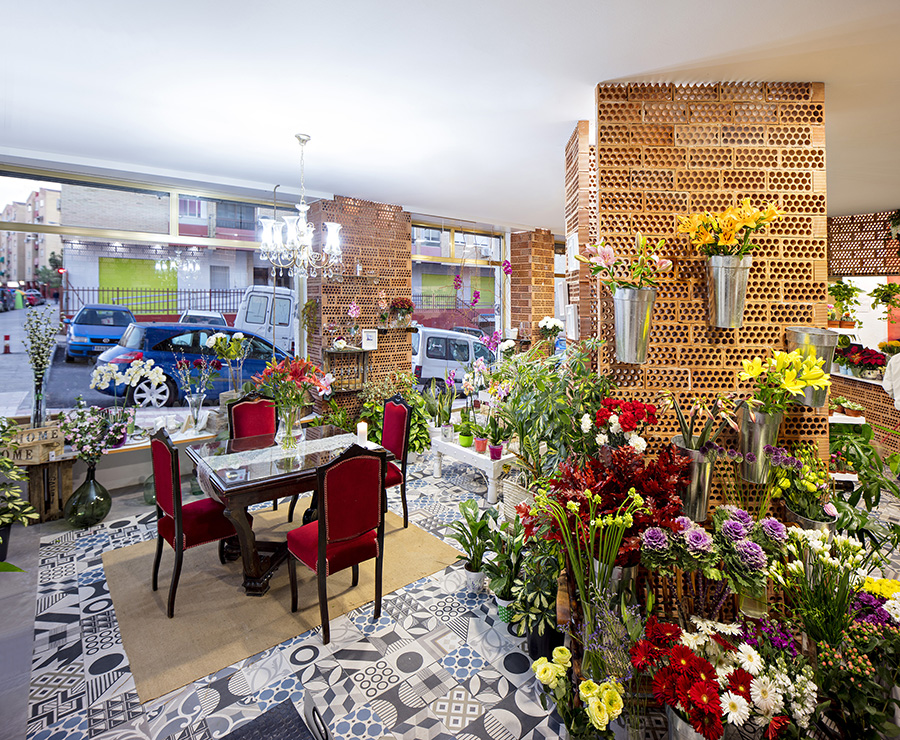 Magasin de fleurs contemporain