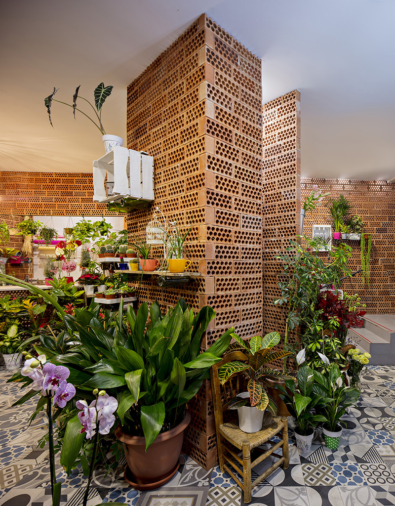 Magasin de fleurs contemporain