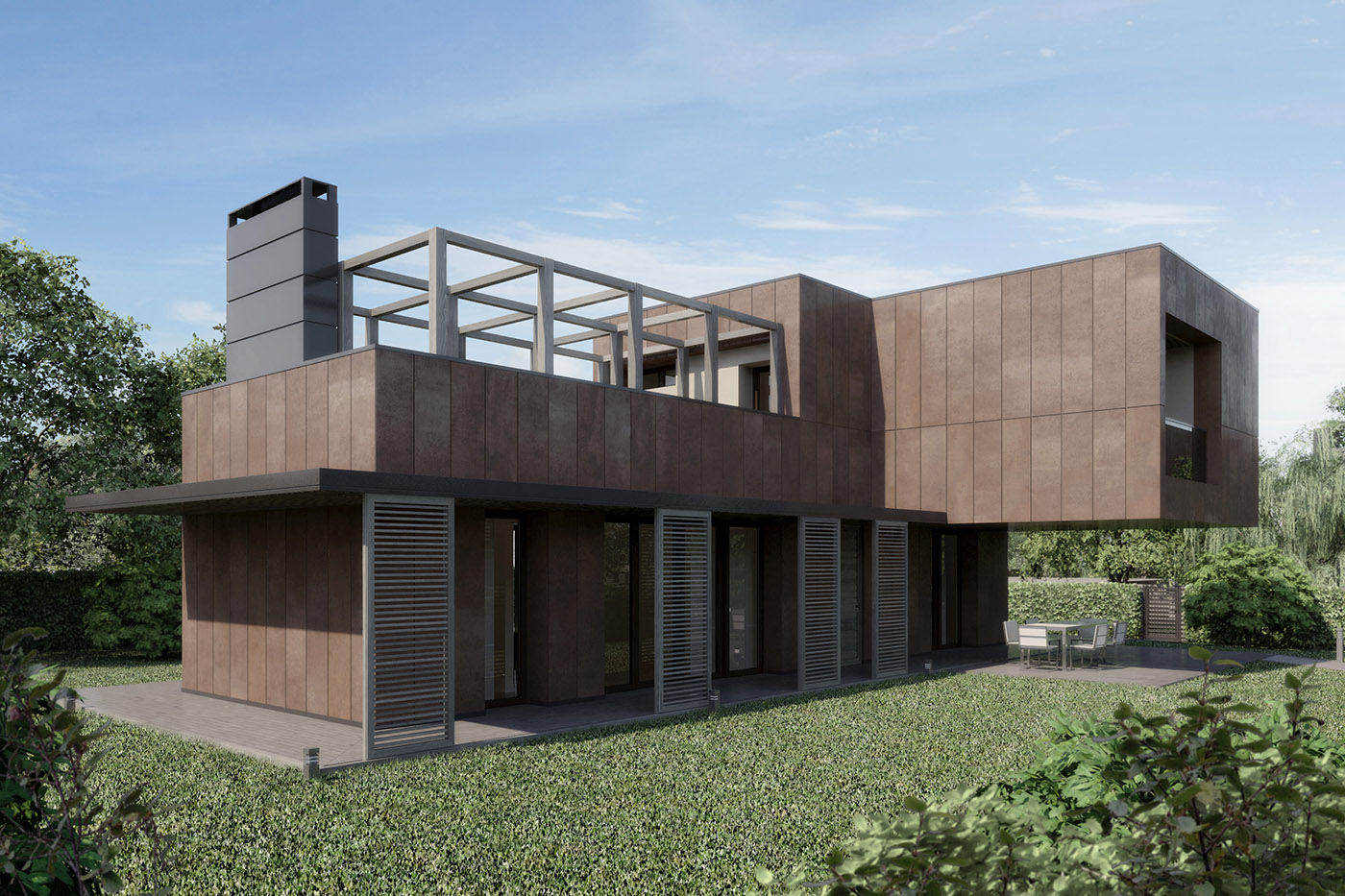 Residence-park in Bologna. Nine independent villas for a new living dimension