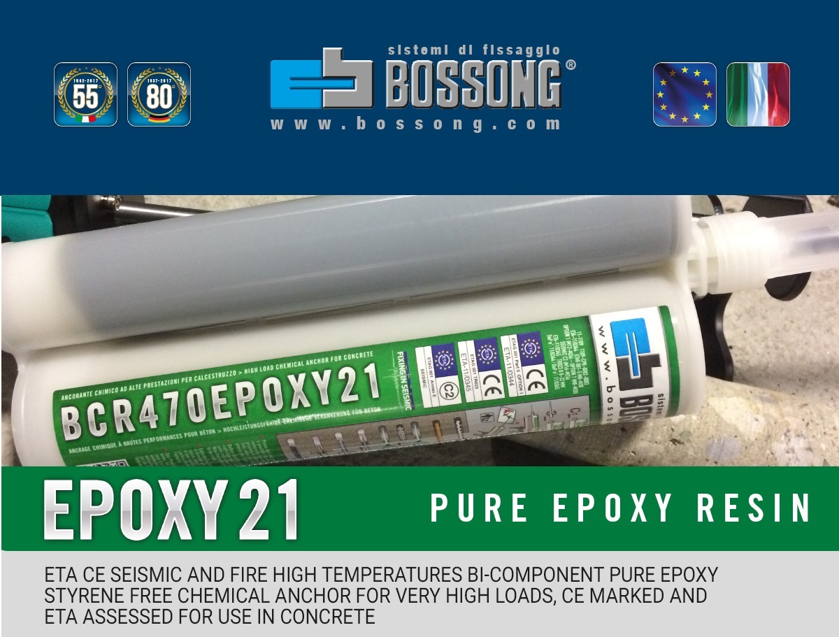 Pure and high performance seismic epoxy resin - BCR EPOXY21