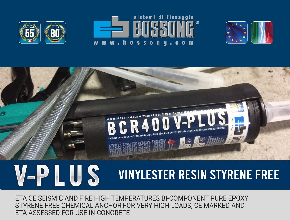 Vinylester seismic resin for bars - BCR V-PLUS