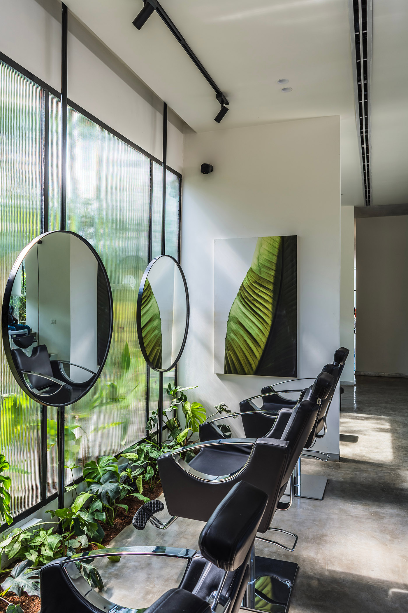 Myst Salon and Spa, from the tradition of the first Indian barber shops, a wellness experience among the foliage and the design