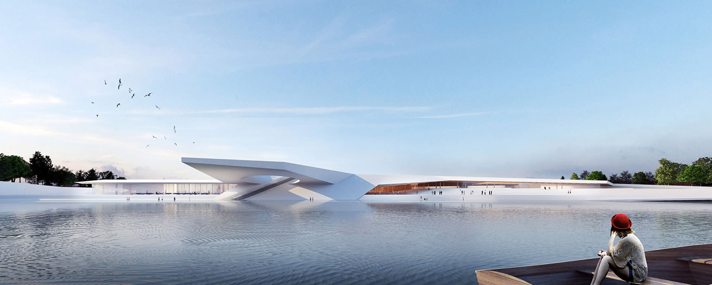Taiyuan Botanical Garden project where the nature and the architecture interact harmoniously