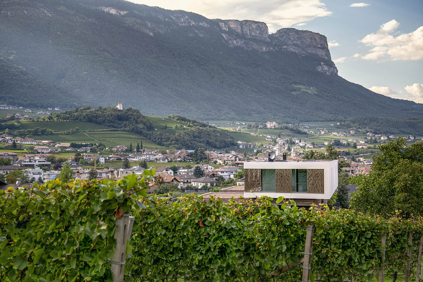 Casa P2, the architecture narrates the porphyry of Monticolo and the Mendola vineyards